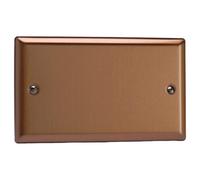 Varilight Double Blank Plate - Urban Brushed Bronze, Xydb.bz