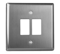 Varilight Double PowerGrid Plate Kit - Classic Brushed Steel