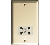 Varilight - Dual Voltage Shaver Socket Satin Chrome - XNSS