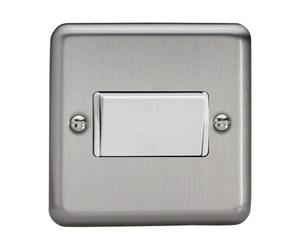 Varilight Fan Isolating Switch (3 Pole) Matt Chrome Xsfiw