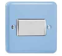 Varilight Fan Isolator Switch - Lily Duck Egg Blue With White Rocker, Xyfiw.db