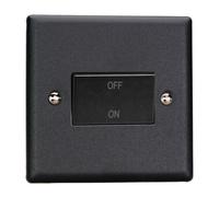Varilight Fan Isolator Switch - Matt Black