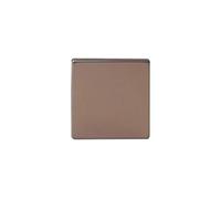 Varilight Flat Plate Screwless Brushed Bronze Single Blanking Plate