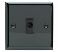 Varilight Flex Outlet Plate - Classic Iridium With Black Insert, Xifob