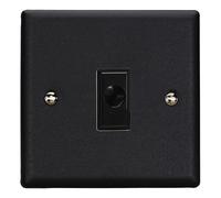 Varilight XYFOB.MB Urban Matt Black 1 Gang 16A Flex Outlet Plate