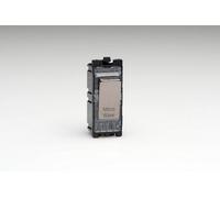 Varilight Iridium Black Powergrid Engraved 20 Amp 1-Way Double Pole Switch 'mircowave'