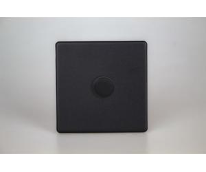 Varilight JDYP401S.MB V-Pro Dimmer, Urban Screwless Matt Black, 120w Max, 1-Gang, 2-Way