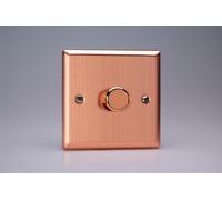 Varilight JYP401.BC V-Pro Dimmer, Urban Brushed Copper, 120w Max, 1-Gang, 2-Way