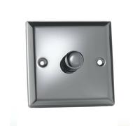 Varilight LED V-Pro Dimmer Switch 400W 1 Gang Mirror Chrome