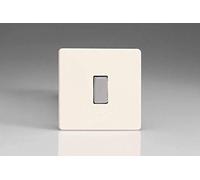Varilight Primed Ready to Paint Flat Plate Screwless 1 Gang 2-Way 10 Amp Light Switch