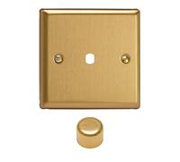 Varilight WB1 Matrix Faceplate Kit, Classic Brushed Brass, 1-Gang
