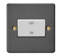Varilight Single 10A 3P Fan Isolator Graphite Grey With White Rocker Xdyfiw.gg