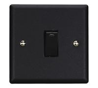 Varilight XY20NB.MB Urban Matt Black 1 Gang 20A Double Pole Switch + Neon Indicator