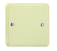 Varilight Single Blank Plate - Lily White Chocolate, Xysb.wc
