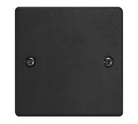 Varilight Single Blank Plate Matt Black