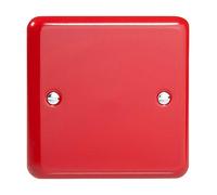 Varilight Single Blank Plate Pillar Box Red