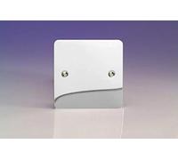 Varilight Single Blank Plate Polished Chrome