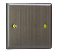 Varilight Single Blank Plate - Urban Antique Brass, Xysb.ab