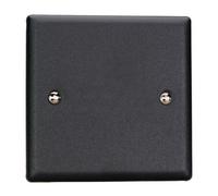 Varilight Single Blank Plate - Urban/vogue Matt Black, Xysb.mb
