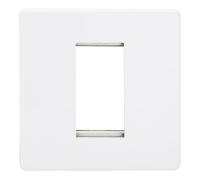 Varilight XDYG1S.PD Screwless Primed DataGrid Plate (1 DataGrid Space)