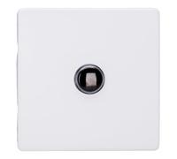 Varilight Single Impulse Light Switch 2-Way - Screwless Primed Paintable With Iridium Button XDYP1IS.PD