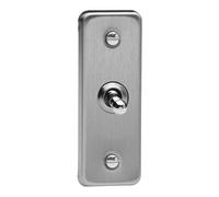 Varilight 1-Gang 10A 1- or 2-Way Toggle Architrave Switch Matt Chrome