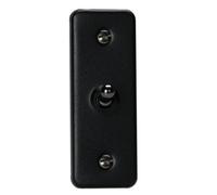 VARILIGHT Matt Black Urban 1-Gang 10A 1- or 2-Way Toggle Architrave Switch XYAT1.MB
