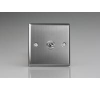 Varilight 1-Gang 10A 1- or 2-Way Toggle Switch Brushed Steel