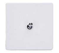 Varilight Single Toggle Light Switch 2-Way - Screwless Primed Ready To Paint With Chrome Toggle, Xdyt1S.pd