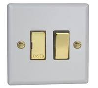 Varilight 13A Switched Fused Spur Matt White