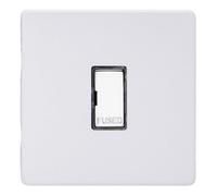 Varilight Unswitched Fused Spur - Screwless Primed Ready To Paint With Chrome Insert, Xdy6Uds.pd