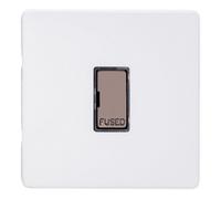 Varilight Unswitched Fused Spur - Screwless Primed Ready To Paint With Iridium Insert, Xdy6Uis.pd