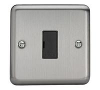 Varilight Unswitched Fused Spur - Value Matt Chrome With Black Insert