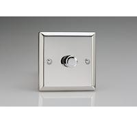 Varilight V-Pro 1 Gang 0-120W Trailing Edge LED Dimmer Classic Polished Chrome
