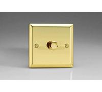 Varilight V-Pro Dimmer Switch, Victorian Brass, 91x91x47mm