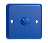 Varilight V-Pro Lily Pastel Reflex Blue 1 Gang LED Trailing Edge Dimmer Switch 1 or 2 Way