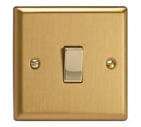 Varilight Light Switch XB1D – 10A 2-Way – Classic Brushed Brass