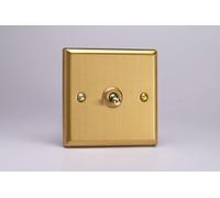 Varilight XBT7 Intermediate Toggle Switch, 10A, Classic Brushed Brass