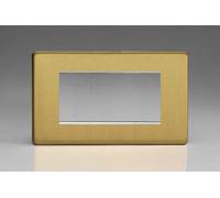 Varilight Xdbg4S Datagrid Brushed Brass 3 Or 4 Grid Space