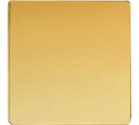 Varilight XDVSBS Polished Brass Screwless Single Blank Plate