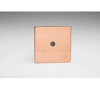 Varilight XDY8S.AC Screwless Antimicrobial Copper 1 Gang Co-Axial TV Socket