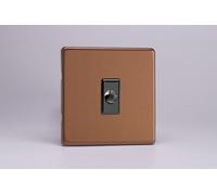 Varilight XDYFOS.BZ Flex Outlet, Urban Screwless Brushed Bronze + Iridium Insert