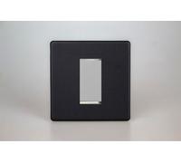 Varilight XDYG1S.MB DataGrid Plate, Urban screwless matt Black, 1 Grid Space