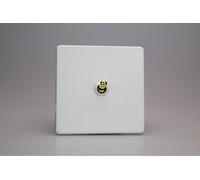 Varilight XDYT1VS.PD Toggle Switch, 10A, 2-Way, screwless Primed + Brass Insert