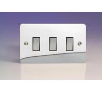 Varilight Xfc93D Socket, Polished Chrome 89X149X25mm