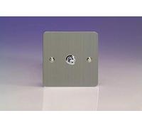 Varilight XFST1 1 Gang 10A 1 Or 2 Way Toggle Switch In Brushed Steel