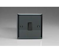 Varilight XI7B Rocker Switches 1 Gang Black Iridium Black