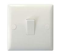 Varilight XO0W Value Polar White 1 Gang 10A 1 Way Rocker Light Switch