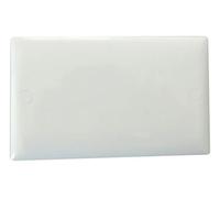 Varilight XODB Value Polar White 2 Gang Double Blank Plate