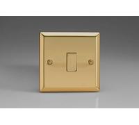 Varilight XV1D Rocker Switches 1 Gang Victorian Brass Chrome